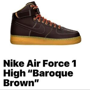 Nike Air Force 1 High ‘Baroque Brown’ Size 5.5Y Boys / Women’s 7